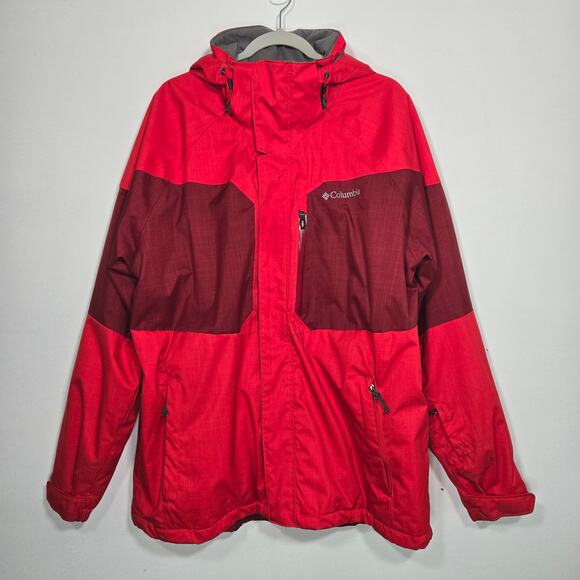 Men's Columbia Alpine Omni Heat Ski Coat. Red. Size XL - Picture 1 of 10